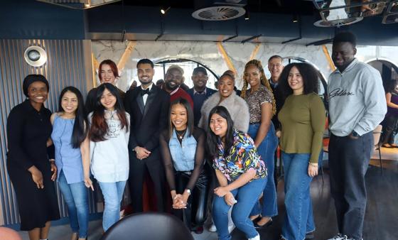 Members networking at a formal JCI event